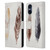 Mai Autumn Feathers Pattern Leather Book Wallet Case Cover For Sony Xperia 5 V 5G