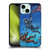David Lozeau Skeleton Grunge Astronaut Battle Soft Gel Case for Apple iPhone 13 Mini