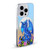 Stanley Morrison Art Blue Sapphire Dragon & Flowers Soft Gel Case for Apple iPhone 13 Mini