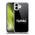 Tupac Shakur Logos Sans Serif Soft Gel Case for Apple iPhone 16 Plus