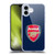 Arsenal FC Crest 2 Full Colour Blue Soft Gel Case for Apple iPhone 16 Plus & MagSafe