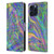 Suzan Lind Colours & Patterns Iridescent Abstract Leather Book Wallet Case Cover For Apple iPhone 16 Pro Max