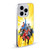 Justice League DC Comics Airbrushed Heroes Yellow Soft Gel Case for Apple iPhone 13 Mini & MagSafe