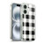 Haley Bush Pattern Painting Buffalo Check Black Soft Gel Case for Apple iPhone 16 & MagSafe