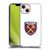 West Ham United FC Crest Full Colour White Soft Gel Case for Apple iPhone 13