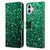 PLdesign Glitter Sparkles Emerald Green Leather Book Wallet Case Cover For Apple iPhone 16 Plus