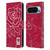 England Rugby Union Marble Red Leather Book Wallet Case Cover For Google Pixel 9 / Pixel 9 Pro