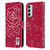 England Rugby Union Marble Red Leather Book Wallet Case Cover For Samsung Galaxy M15/F15 5G