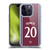 West Ham United FC 2024/25 Players Home Kit Jarrod Bowen Soft Gel Case for Apple iPhone 14 Pro