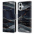 UtArt Dark Night Marble Waves Leather Book Wallet Case Cover For Apple iPhone 16