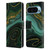 UtArt Malachite Emerald Gilded Teal Leather Book Wallet Case Cover For Google Pixel 9 / Pixel 9 Pro