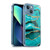 UtArt Malachite Emerald Aquamarine Gold Waves Soft Gel Case for Apple iPhone 13 Mini & MagSafe