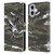 Crystal Palace FC Crest Woodland Camouflage Leather Book Wallet Case Cover For Apple iPhone 16