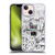 War Graphics Friends Doodle Art Soft Gel Case for Apple iPhone 13 Mini