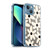 Kierkegaard Design Studio Retro Abstract Patterns Daisy Black Cream Dots Check Soft Gel Case for Apple iPhone 13 Mini & MagSafe