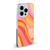 Kierkegaard Design Studio Retro Abstract Patterns Pink Orange Yellow Swirl Soft Gel Case for Apple iPhone 13 Mini & MagSafe