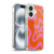Kierkegaard Design Studio Retro Abstract Patterns Hot Pink Orange Swirl Soft Gel Case for Apple iPhone 16 & MagSafe