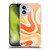 Kierkegaard Design Studio Retro Abstract Patterns Modern Orange Tangerine Swirl Soft Gel Case for Apple iPhone 16