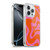 Kierkegaard Design Studio Retro Abstract Patterns Hot Pink Orange Swirl Soft Gel Case for Apple iPhone 16 Pro & MagSafe