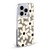 Kierkegaard Design Studio Retro Abstract Patterns Daisy Black Cream Dots Check Soft Gel Case for Apple iPhone 16 Pro