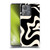 Kierkegaard Design Studio Retro Abstract Patterns Black Almond Cream Swirl Soft Gel Case for Motorola Edge 40 Neo 5G