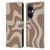 Kierkegaard Design Studio Retro Abstract Patterns Milk Brown Beige Swirl Leather Book Wallet Case Cover For OnePlus Nord CE 3 Lite 5G