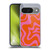 Kierkegaard Design Studio Retro Abstract Patterns Hot Pink Orange Swirl Soft Gel Case for Google Pixel 9 / Pixel 9 Pro