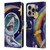 Carla Morrow Rainbow Animals Shark & Fish In Space Leather Book Wallet Case Cover For Apple iPhone 16 Pro
