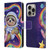 Carla Morrow Rainbow Animals Sloth Wearing A Space Suit Leather Book Wallet Case Cover For Apple iPhone 16 Pro