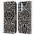 Gabriela Thomeu Floral Black And White Folk Leaves Leather Book Wallet Case Cover For Samsung Galaxy M15/F15 5G
