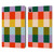 Gabriela Thomeu Retro Checkered Rainbow Vibe Leather Book Wallet Case Cover For Apple iPad Pro 13 M4 2024