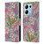 Gabriela Thomeu Retro Groovy 70s Blue Leather Book Wallet Case Cover For Xiaomi Redmi Note 13/13 Pro 5G