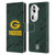NFL Green Bay Packers Graphics Coloured Marble Leather Book Wallet Case Cover For OPPO Reno11