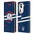 NFL New England Patriots Logo Art Helmet Distressed Leather Book Wallet Case Cover For OPPO Reno11