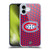 NHL Montreal Canadiens Net Pattern Soft Gel Case for Apple iPhone 16 Plus