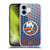 NHL New York Islanders Net Pattern Soft Gel Case for Apple iPhone 16