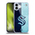 NHL Seattle Kraken Half Distressed Soft Gel Case for Apple iPhone 16 Plus