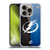 NHL Tampa Bay Lightning Half Distressed Soft Gel Case for Apple iPhone 16 Pro