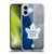 NHL Toronto Maple Leafs Half Distressed Soft Gel Case for Apple iPhone 16 Plus