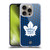 NHL Toronto Maple Leafs Net Pattern Soft Gel Case for Apple iPhone 16 Pro