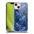 Episodic Drawing Florals & Serpents Violet Blue Flowers Soft Gel Case for Apple iPhone 13