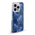 Episodic Drawing Florals & Serpents Violet Blue Flowers Soft Gel Case for Apple iPhone 13