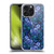 Episodic Drawing Florals & Serpents Violet Blue Flowers Soft Gel Case for Apple iPhone 15 Pro Max