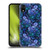 Episodic Drawing Florals & Serpents Violet Blue Flowers Soft Gel Case for Apple iPhone XR