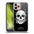 Episodic Drawing Mix Illustrations Floral Skull Soft Gel Case for Apple iPhone 11 Pro