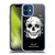 Episodic Drawing Mix Illustrations Floral Skull Soft Gel Case for Apple iPhone 12 Mini