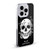 Episodic Drawing Mix Illustrations Floral Skull Soft Gel Case for Apple iPhone 14 Pro
