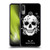 Episodic Drawing Mix Illustrations Floral Skull Soft Gel Case for Motorola Moto E6 Plus