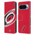 NHL Carolina Hurricanes Oversized Leather Book Wallet Case Cover For Google Pixel 9 / Pixel 9 Pro