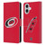 NHL Carolina Hurricanes Plain Leather Book Wallet Case Cover For Apple iPhone 16